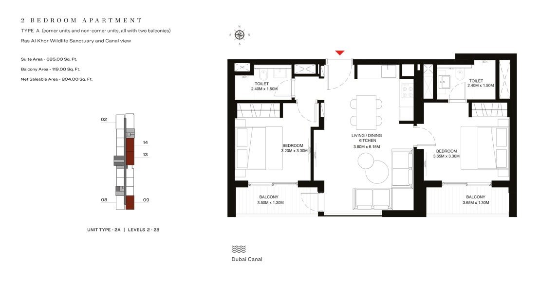 2 Bedroom Plan