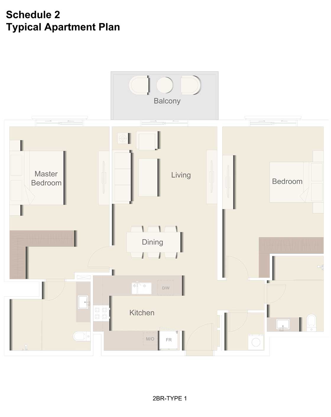 2 Bedroom Plan