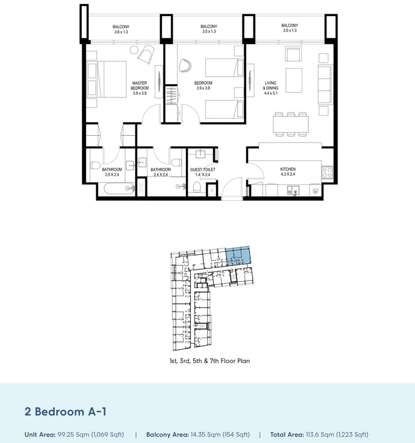 2 Bedroom Plan