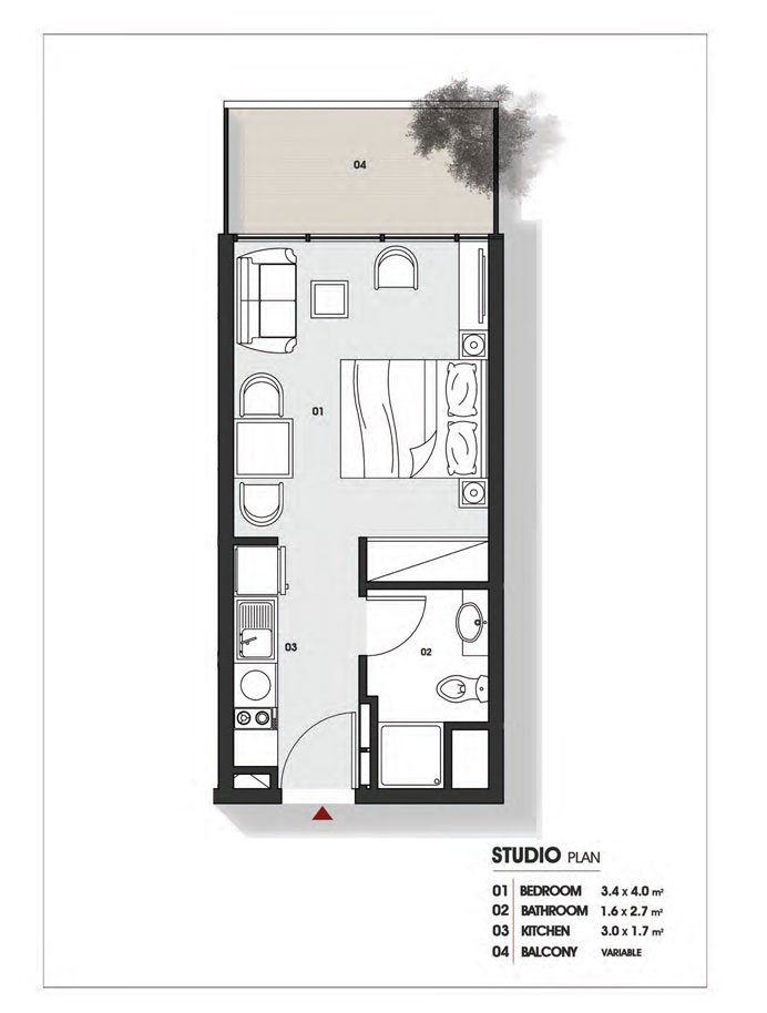 1 Bedroom Plan