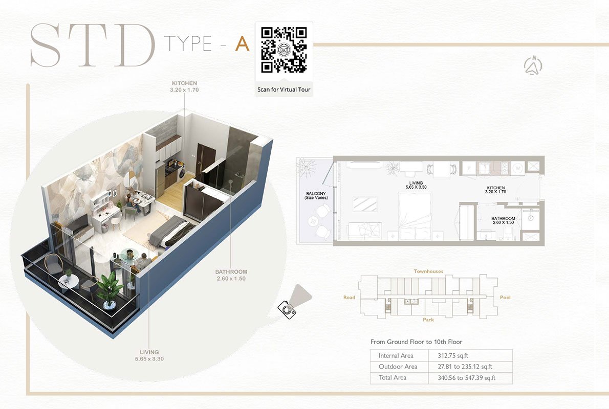 1 Bedroom Plan