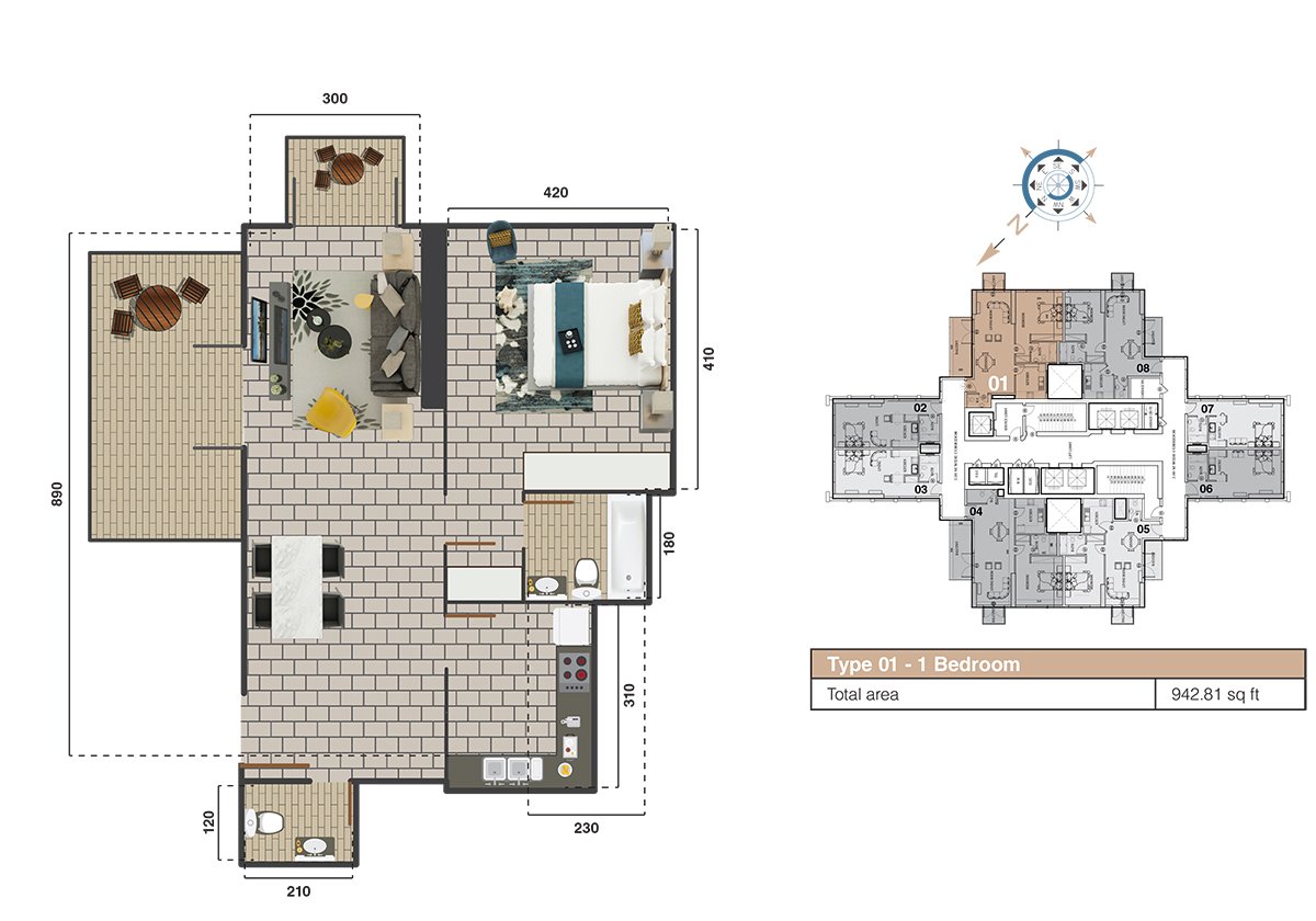 2 Bedroom
