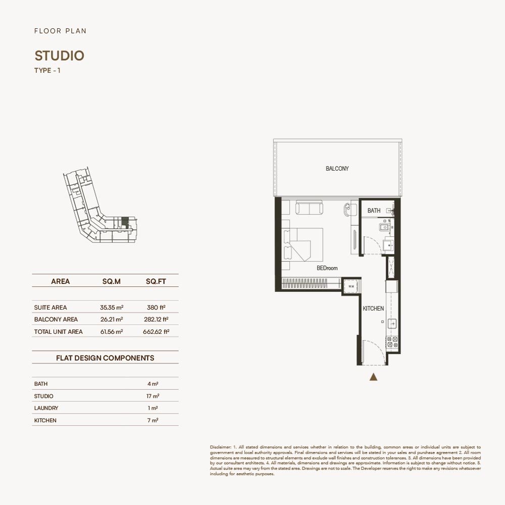 1 Bedroom Plan